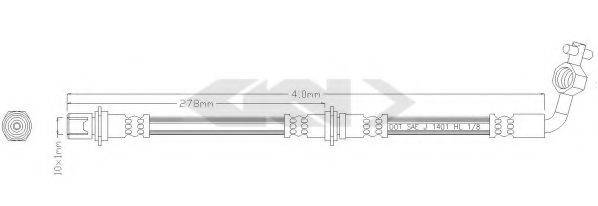 KAVO PARTS BBH9187 Гальмівний шланг