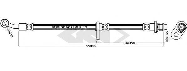 HONDA 01464-TV0-E00 Гальмівний шланг