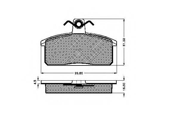 SEAT SE0 221 650 81 A Комплект гальмівних колодок, дискове гальмо