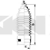 SPIDAN 84088 Пильовик, рульове управління