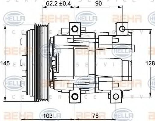 BEHR HELLA SERVICE 8FK 351 113-171