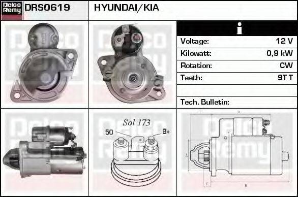 HYUNDAI 36100-26850 Стартер