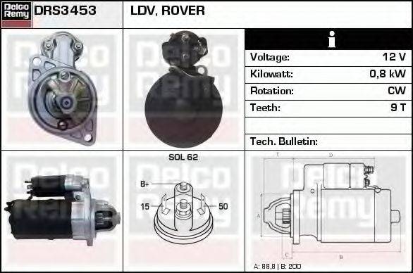 DELCO REMY DRS3453