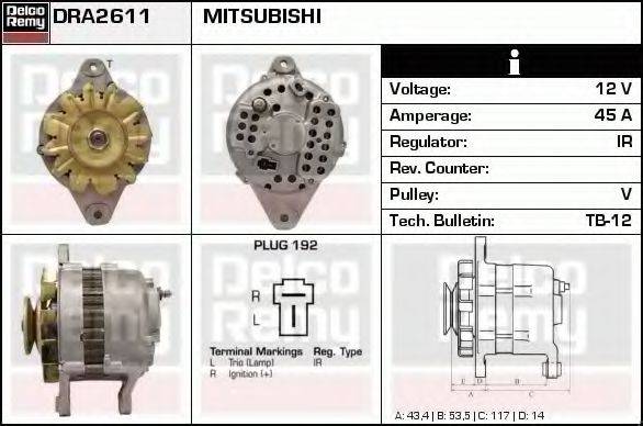 MITSUBISHI A5T12471 Генератор