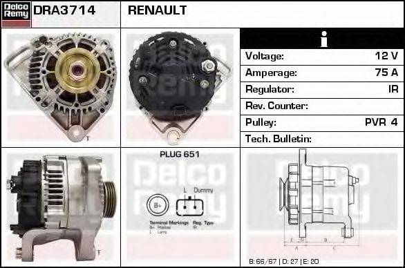 DELCO REMY DRA3714