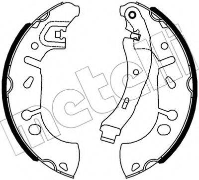 METELLI 530534 Комплект гальмівних колодок