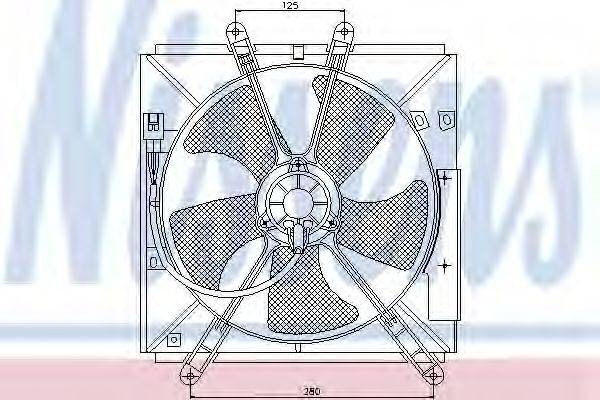 GEO 16361-11020 Вентилятор, охолодження двигуна