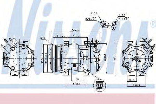 LANCIA 6453YN Компресор, кондиціонер