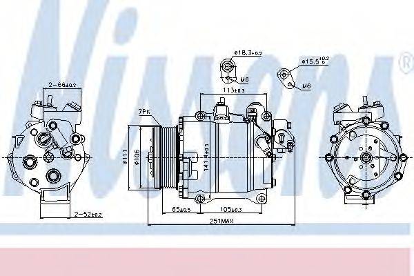 NISSENS 89245 Компресор, кондиціонер