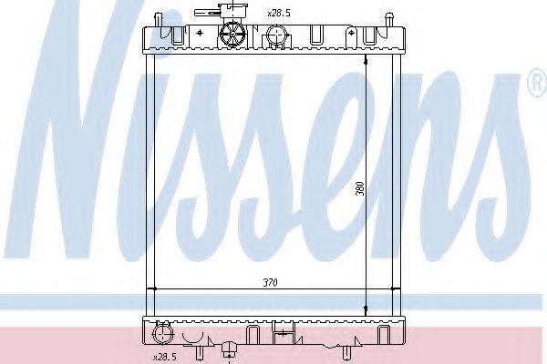 NISSAN 21460-97B15 Радіатор, охолодження двигуна