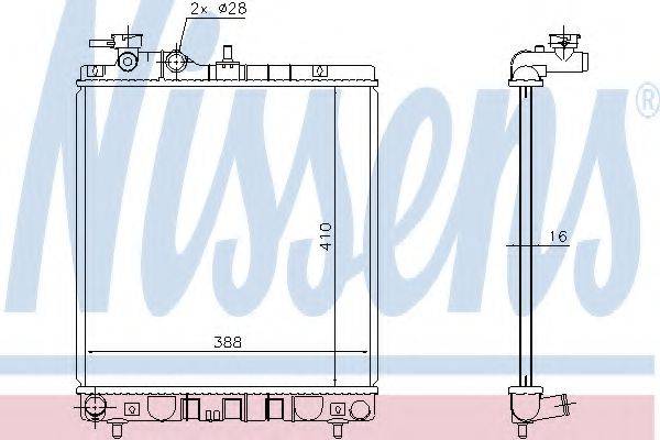 NISSENS 675006 Радіатор, охолодження двигуна