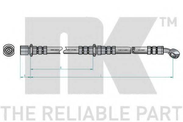 NK 854410 Гальмівний шланг