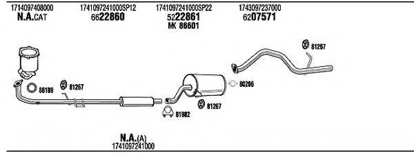 WALKER DH30011 Система випуску ОГ