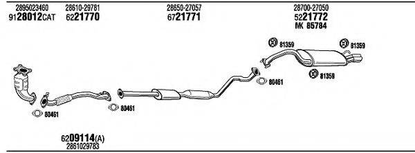 WALKER HYH05854B Система випуску ОГ