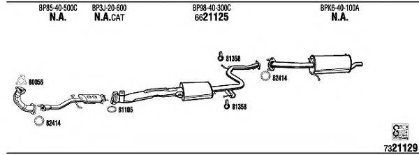 WALKER MA41234 Система випуску ОГ