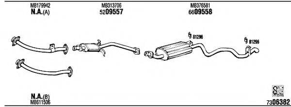 WALKER MI65511B Система випуску ОГ