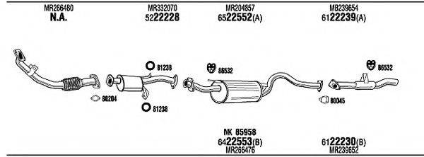 WALKER MI65541 Система випуску ОГ