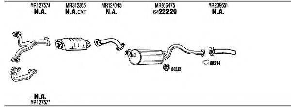 WALKER MI65550 Система випуску ОГ