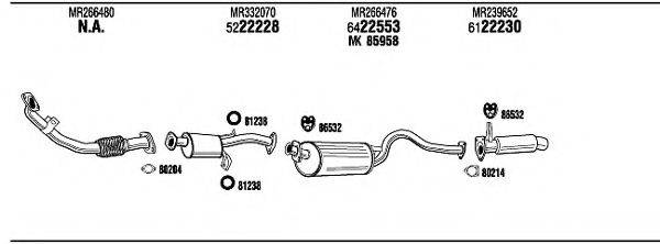 WALKER MI65552 Система випуску ОГ