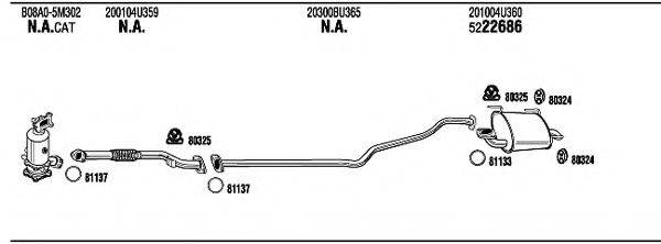 WALKER NI55025 Система випуску ОГ