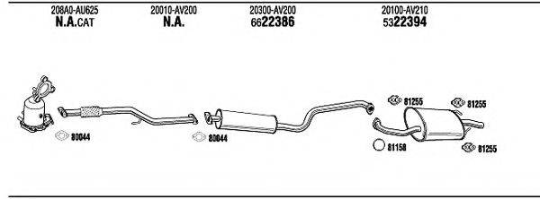 WALKER NI65066 Система випуску ОГ