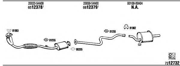 WALKER NI80432 Система випуску ОГ