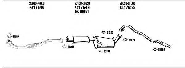 WALKER NI84010 Система випуску ОГ