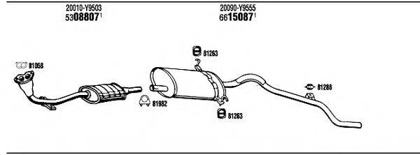 WALKER NI87001 Система випуску ОГ