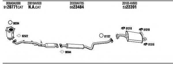 WALKER NIH23185B Система випуску ОГ