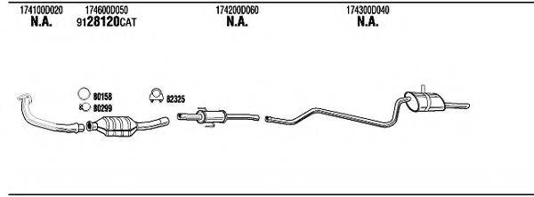 WALKER TOH14695B Система випуску ОГ