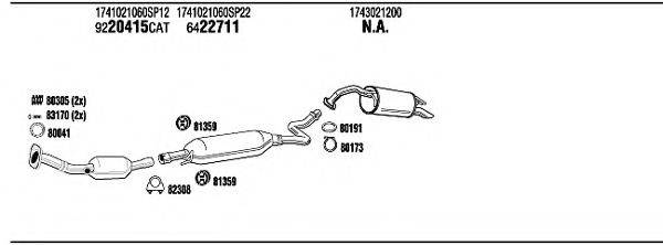 WALKER TOH15984A Система випуску ОГ