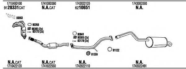 WALKER TOK22470 Система випуску ОГ