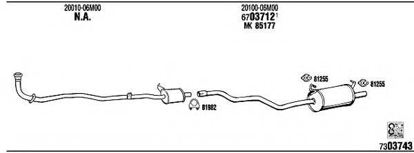 FONOS NI80304 Система випуску ОГ