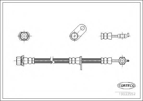 CORTECO 19033552 Гальмівний шланг