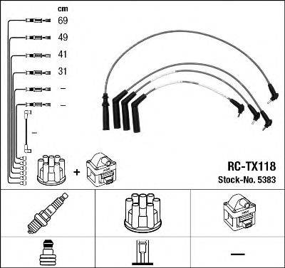 NGK 5383 Комплект дротів запалювання