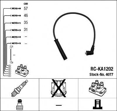 NGK 4077 Комплект дротів запалювання