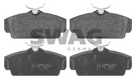 SWAG 23463 Комплект гальмівних колодок, дискове гальмо