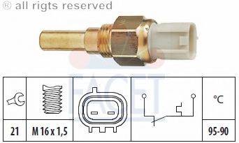 FACET 75219 Термивимикач, вентилятор радіатора