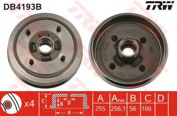 TRW DB4193B Гальмівний барабан