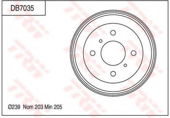 NISSAN (DONGFENG) 43206ED560C112 Гальмівний барабан