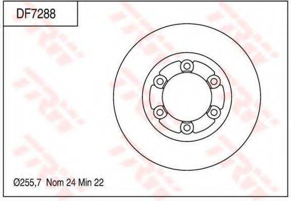 TRW DF7288 гальмівний диск