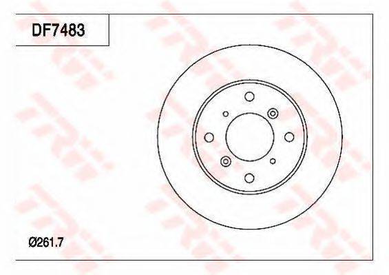 HONDA 45251ST7Z00 гальмівний диск