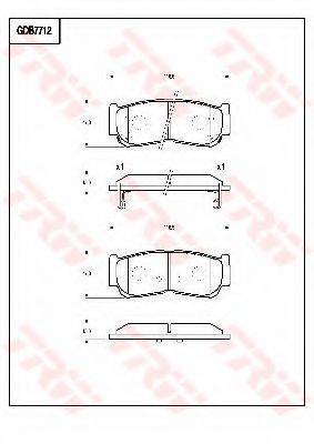 JAC 50370V2100 Комплект гальмівних колодок, дискове гальмо