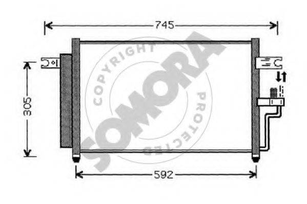 SOMORA 131260B Конденсатор, кондиціонер