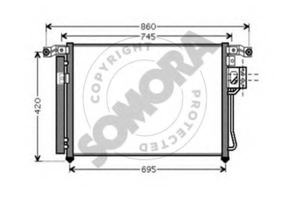 SOMORA 135260A Конденсатор, кондиціонер