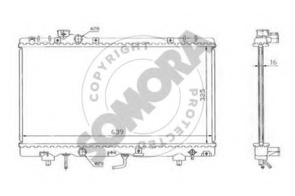 SOMORA 315040 Радіатор, охолодження двигуна