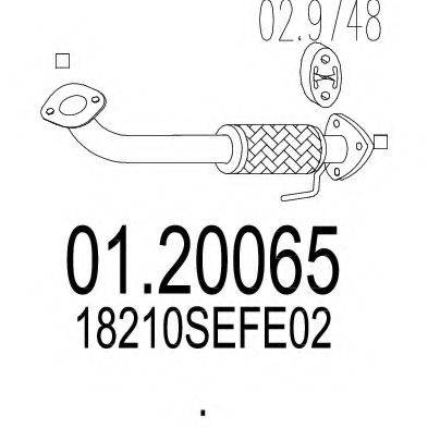 MTS 0120065 Труба вихлопного газу