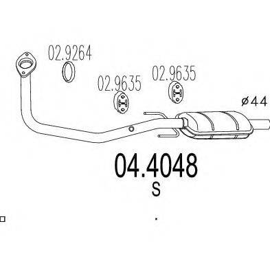 MTS 044048 Каталізатор