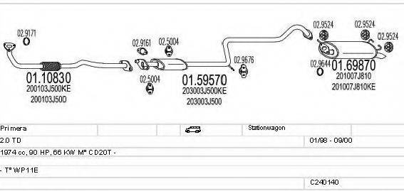 MTS C240140004618 Система випуску ОГ