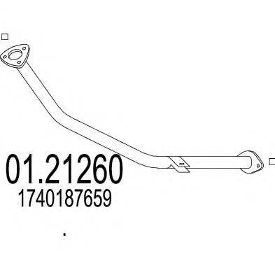 MTS 0121260 Труба вихлопного газу